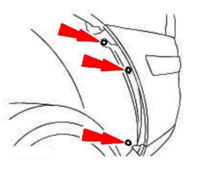 diagram of rear bumper Ford Galaxy (2000-2006)